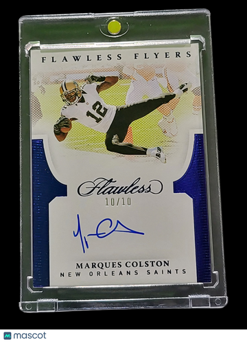 2022 Panini Flawless Flawless Flyers Marques Colston #FLY-MCO Blue /10