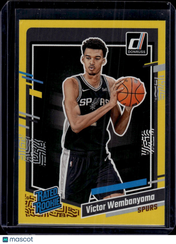 2023 Panini Donruss Victor Wembanyama #220 Yellow