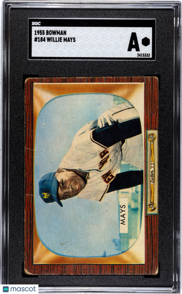 1955 Bowman Willie Mays #184 SGC A
