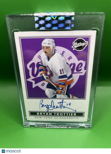 2024 Upper Deck Bryan Trottier #VA-BT Purple AU Upper Deck