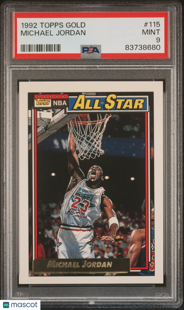 1992 Topps Gold Michael Jordan #115 PSA 9