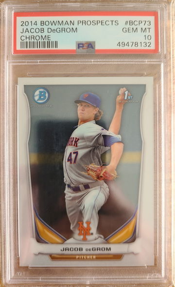 2014 Bowman Chrome Jacob DeGrom PSA 10 (POP 419)