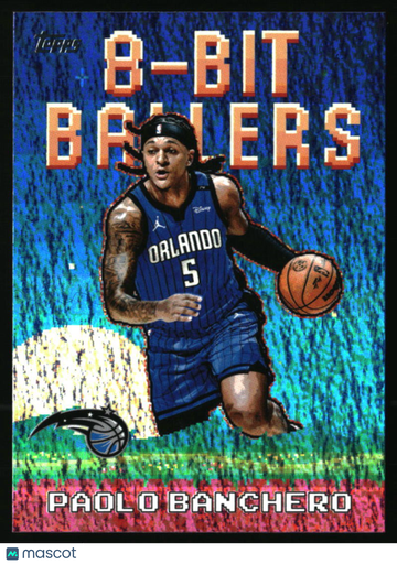 2025-26 Topps Paolo Banchero #8B-9 8-Bit Ballers Holo Foil Orlando Magic