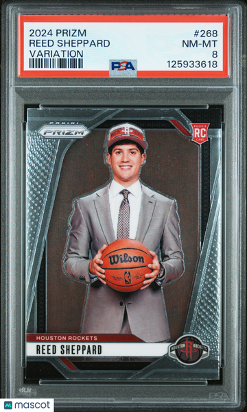 2024 Panini Prizm Reed Sheppard #268 Variation Short Print Nicely Centered Mint Parallel/Variety Rookie Base Set Insert