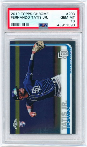 Fernando Tatis Jr 2019 Topps Chrome PSA 10