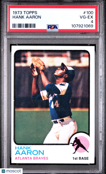 1973 Topps Hank Aaron #100 PSA 4