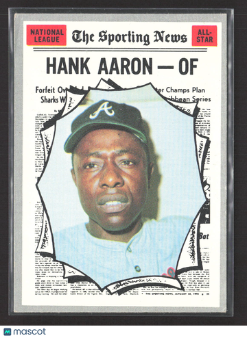 1970 Topps Sporting News All-Star Hank Aaron #462