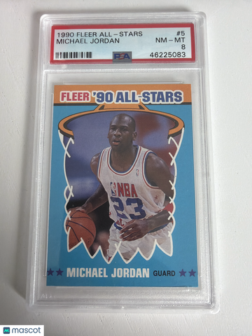 1990 Fleer All-Stars Michael Jordan #5 PSA 8