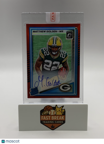 2025 Panini Donruss Optic Matthew Golden #205 Red /99