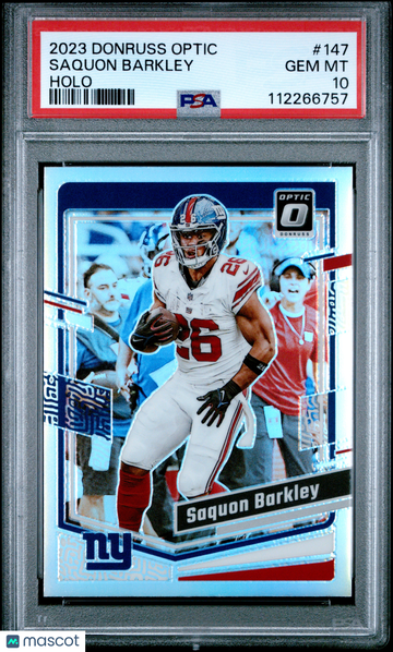 2023 Panini Donruss Optic Saquon Barkley #147 Holo PSA 10