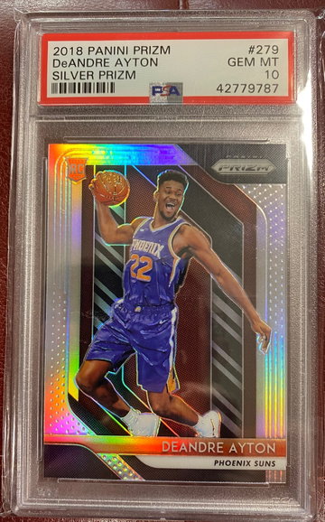2018 Deandre ayton Silver prizm psa 10 RC #279
