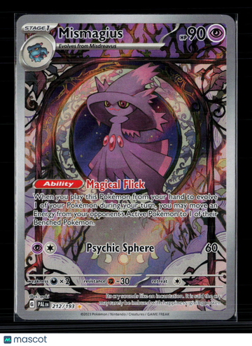 2023 Paldea Evolved Mismagius Holo Secret Rare #212/193