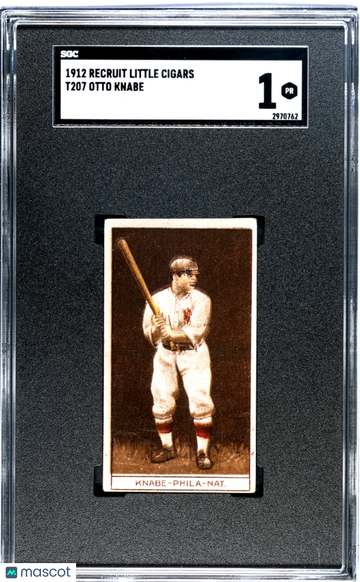 1912 Recruit Little Cigars (T207) Otto Knabe SGC 1