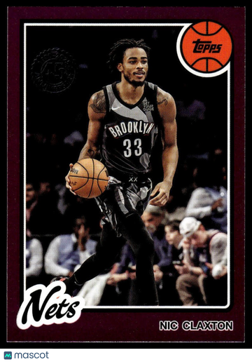 2025-26 Topps Nic Claxton #80BK-48 1980-81 Topps Basketball Pink Holo Foil