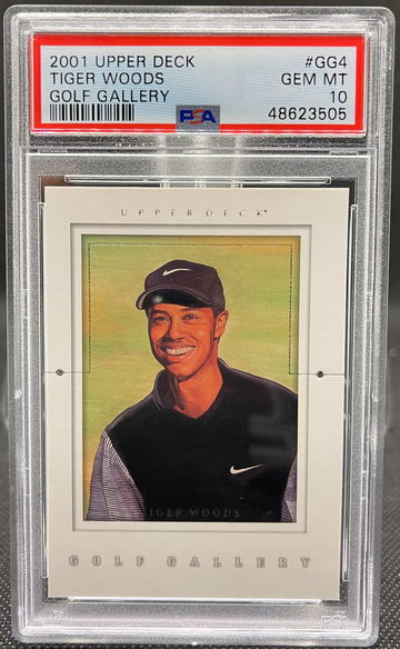 2001 Upper Deck Tiger Woods Golf Gallery RC# GG4 PSA 10