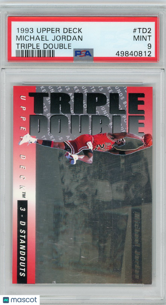 1993 Upper Deck Triple Double Michael Jordan #TD2 PSA 9