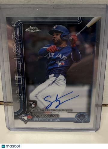 2025 Topps Chrome Steward Berroa #RA-SBE Rookie Autographs AU