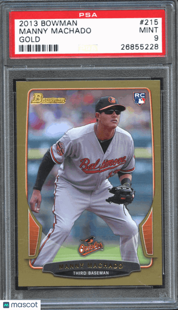 2013 Bowman Manny Machado #215 Gold PSA 9