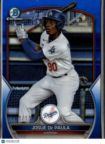2023 Bowman Chrome Josue De Paula #BDC-132 Blue Refractor /150