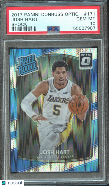 Graded 2017 Panini Donruss Optic Shock #171 Josh Hart PSA 10 Basketball Card