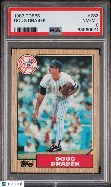 1987 Topps Doug Drabek #283 PSA 8