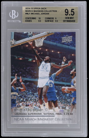 2014 Upper Deck Michael Jordan March Madness Collection BGS 9.5