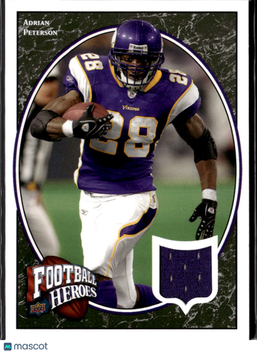 Adrian Peterson 2008 Upper Deck Football Heroes Game-Used Jersey Minnesota Vikings