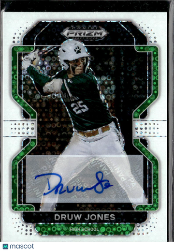 2022 Panini Prizm Draft Picks Druw Jones #PDP2 Green Circles /50
