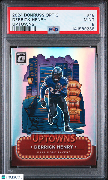 2024 Panini Donruss Optic Uptowns Derrick Henry #18 PSA 9