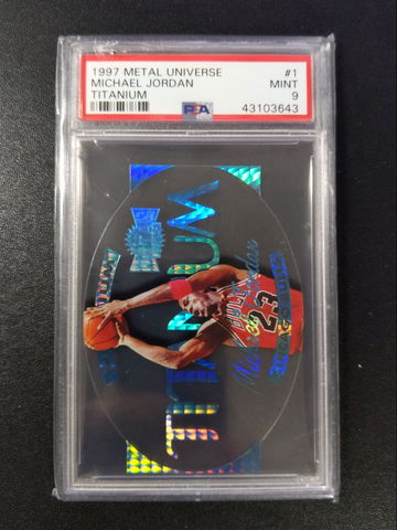 1997 Metal Universe Titanium Michael Jordan #1 PSA 9