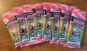 2020 Mosaic Football Cello Pack Lot 8x