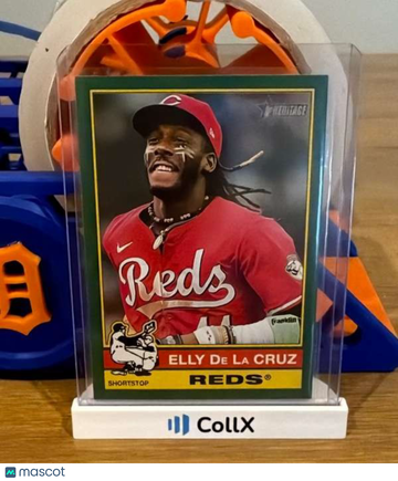 2025 Topps Heritage - Dark Green Elly De La Cruz #263