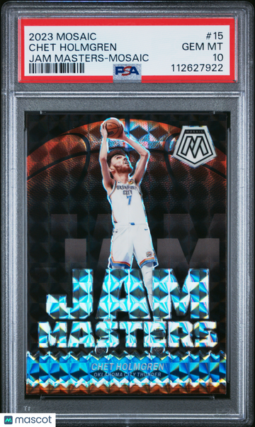 2023 Panini Mosaic Jam Masters Chet Holmgren #15 mosaic PSA 10