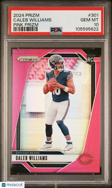 2024 Panini Prizm Caleb Williams #301 Pink PSA 10