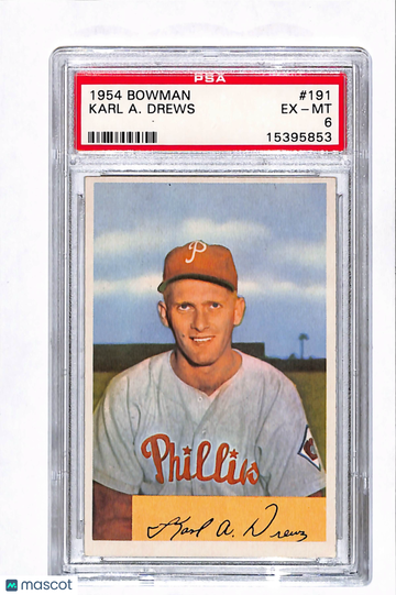 1954 Bowman Karl A. Drews #191 PSA 6