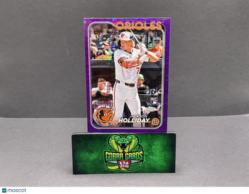 2024 Topps Chrome Purple Jackson Holliday #88 Purple Sonar /275 RC