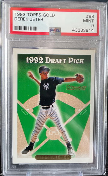 1993 Derek Jeter Topps Gold PSA 9