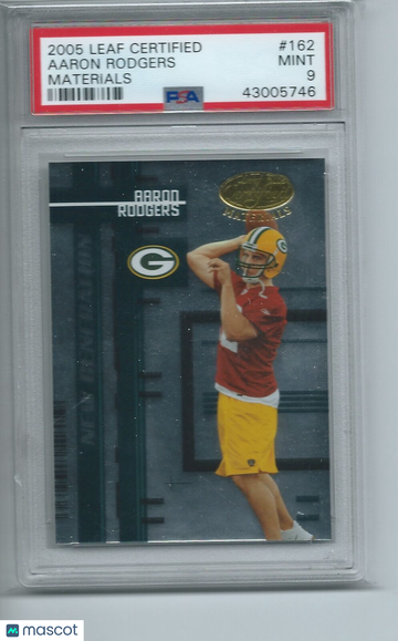 2005 Leaf Certified Materials Aaron Rodgers #162 PSA 9