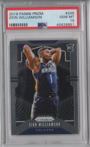 2019 Prizm Zion Williamson PSA 10