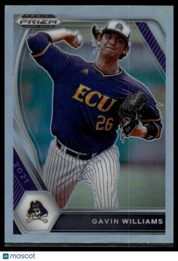 2021 Panini Prizm Draft Picks Gavin Williams #PDP23 Silver Prizm