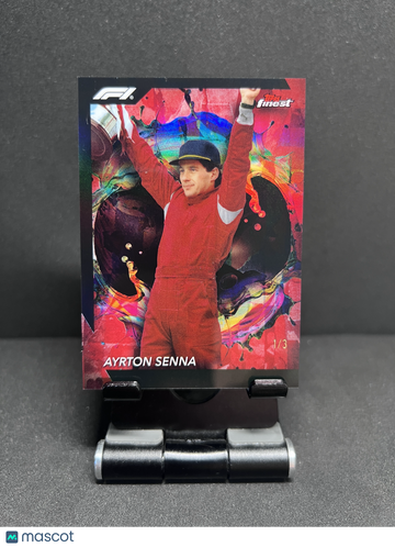 2024 FINEST AYRTON SENNA RED REFRACTOR RARE /3