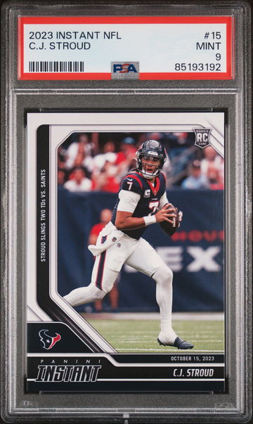 2023 PANINI INSTANT NFL C.J. STROUD #15 RC ROOKIE PSA 9