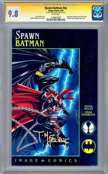 SPAWN-BATMAN #NN CGC-SS 9.8 SIGNED TODD MCFARLANE SPAWN CREATOR CVR & ART 1994