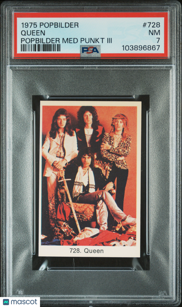 1975 Popbilder Popbilder Med Punkt III Queen #728 PSA 7