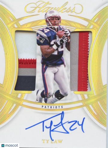 2025 Ty Law Patch 10 Panini Authentic