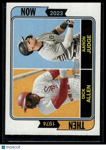 2023 Topps Heritage Dick Allen / Aaron Judge #TAN-11 Then and Now