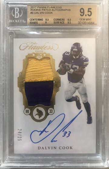 Dalvin Cook Flawless Auto BGS 9.5