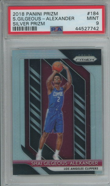 2018 Prizm Silver Shai Gilgeous-Alexander PSA 9