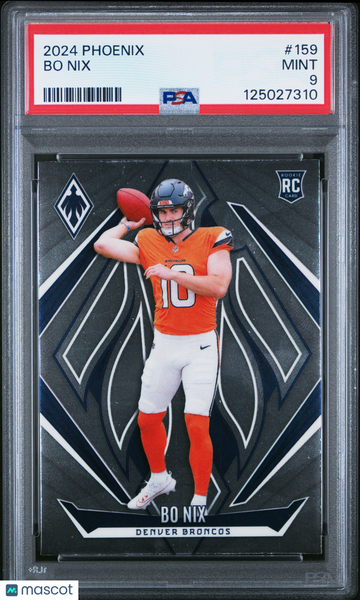 2024 Panini Phoenix Bo Nix #159 PSA 9