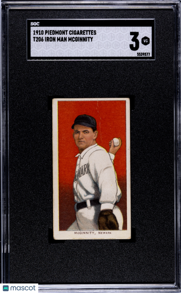 1910 Piedmont Cigarettes (T206) Iron Man Mcginnity SGC 3